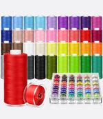 36-Color Sewing Thread Kit with 72 Prewound Bobbins