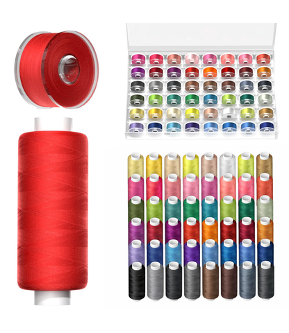 LIUHG Professional Sewing Thread Kit - 48 Colors, 400 Yards Each (96 Pcs)