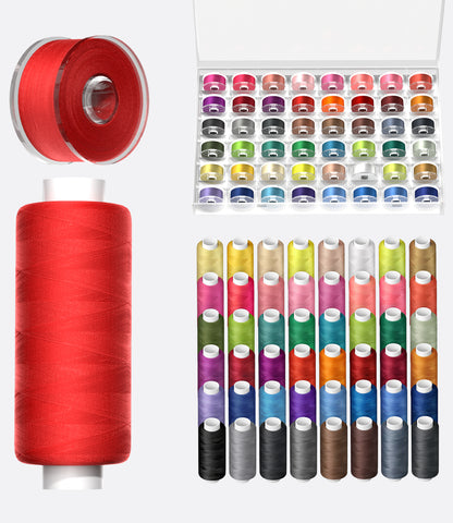 Professional Sewing Thread Kit - 48 Colors, 400 Yards Each (96 Pcs)