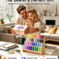 36-Color Sewing Thread Kit with 72 Prewound Bobbins