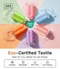 LIUHG AAA-Grade Polyester Embroidery Thread Set - 50 Colors, 550 Yds Each (Lint-Free)