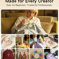 LIUHG AAA-Grade Polyester Embroidery Thread Set - 50 Colors, 550 Yds Each (Lint-Free)