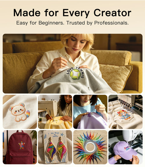 LIUHG AAA-Grade Polyester Embroidery Thread Set - 50 Colors, 550 Yds Each (Lint-Free)