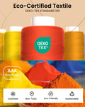 LIUHG Professional Sewing Thread Kit - 48 Colors, 400 Yards Each (96 Pcs)
